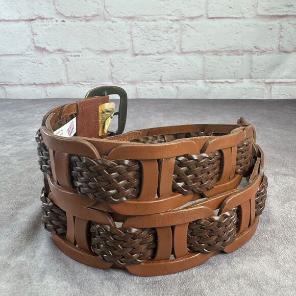 Levi\'s Brown Woven Leather Belt main image 5